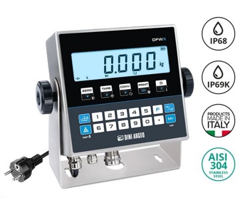 Indikátor DINI ARGEO DFWX, inox, IP68, Ethernet, Alibi paměť