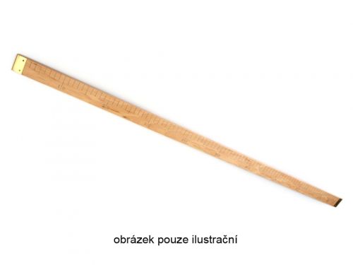 Dřevěný metr hranatý ověřený (cejchovaný), profil 15 x 22 mm