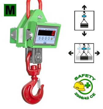 Jeřábová váha DINI ARGEO MCWHU10M do 10t, včetně ověření