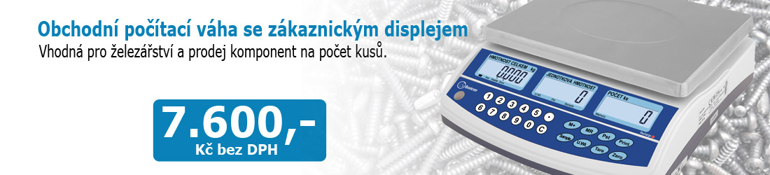 Počítací váha ověřitelná BAXTRAN BC 3kg se zákaznickým displejem